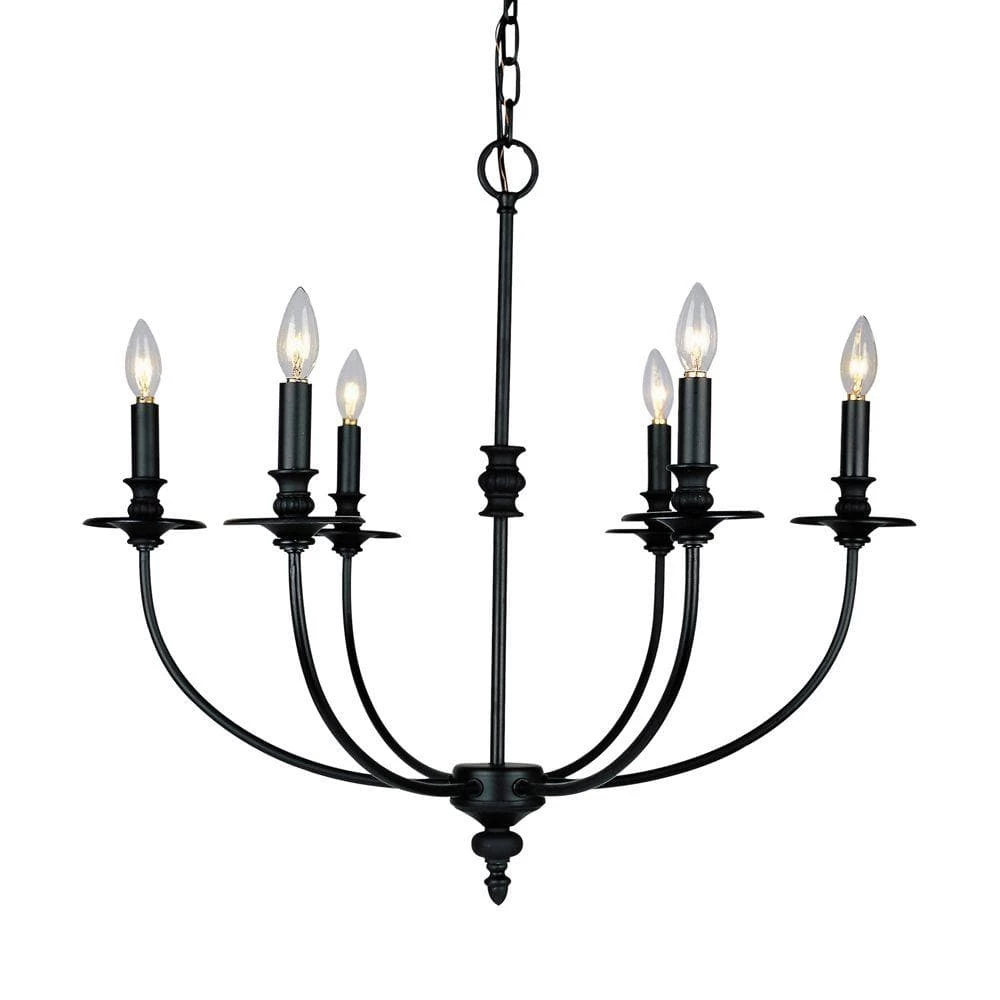 Hartford 6-Light Oil Rubbed Ceiling Mount Chandelier by Titan Lighting 3 Hartford 6-Light Oil Rubbed Ceiling Mount Chandelier by Titan Lighting