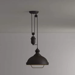 Farmhouse 1-Light Oiled Bronze Ceiling Mount Pendant by Titan Lighting 10 Farmhouse 1-Light Oiled Bronze Ceiling Mount Pendant by Titan Lighting -Titan Lighting sale2022 oiled bronze titan lighting chandeliers tn 10146 44 1000