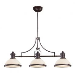 Chadwick 3-Light Oiled Bronze Island Light by Titan Lighting