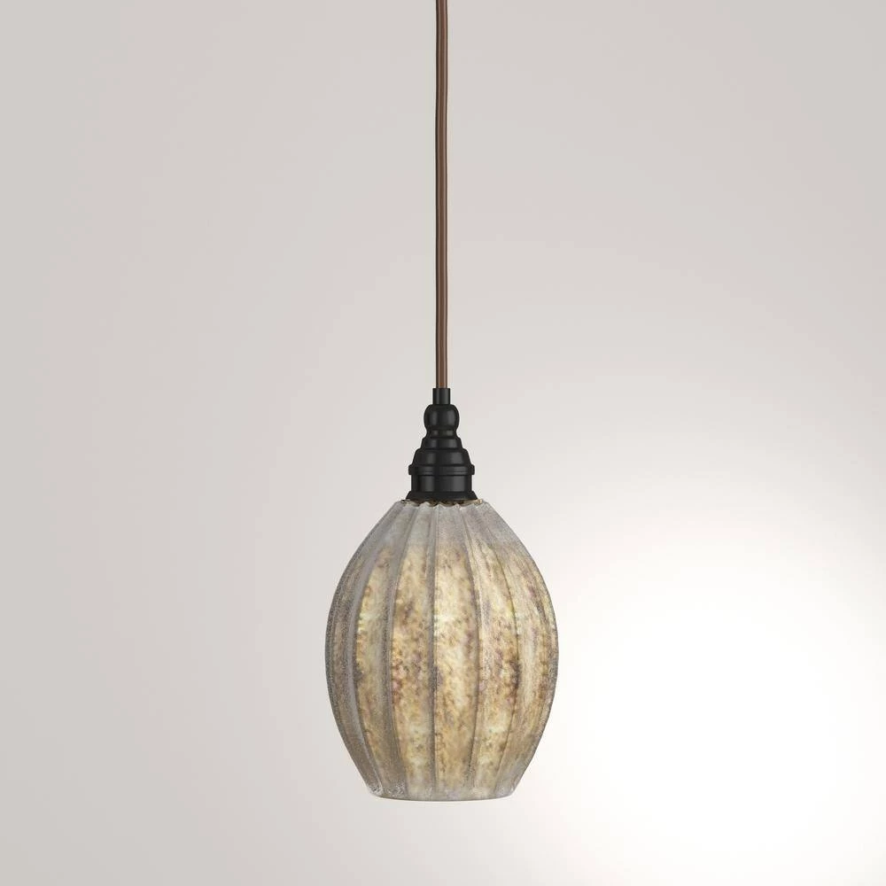 Danica 1-Light Oiled Bronze Ceiling Mount Pendant by Titan Lighting 6 Danica 1-Light Oiled Bronze Ceiling Mount Pendant by Titan Lighting - Image 4