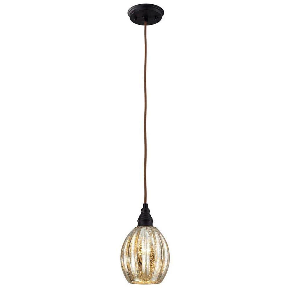 Danica 1-Light Oiled Bronze Ceiling Mount Pendant by Titan Lighting 3 Danica 1-Light Oiled Bronze Ceiling Mount Pendant by Titan Lighting