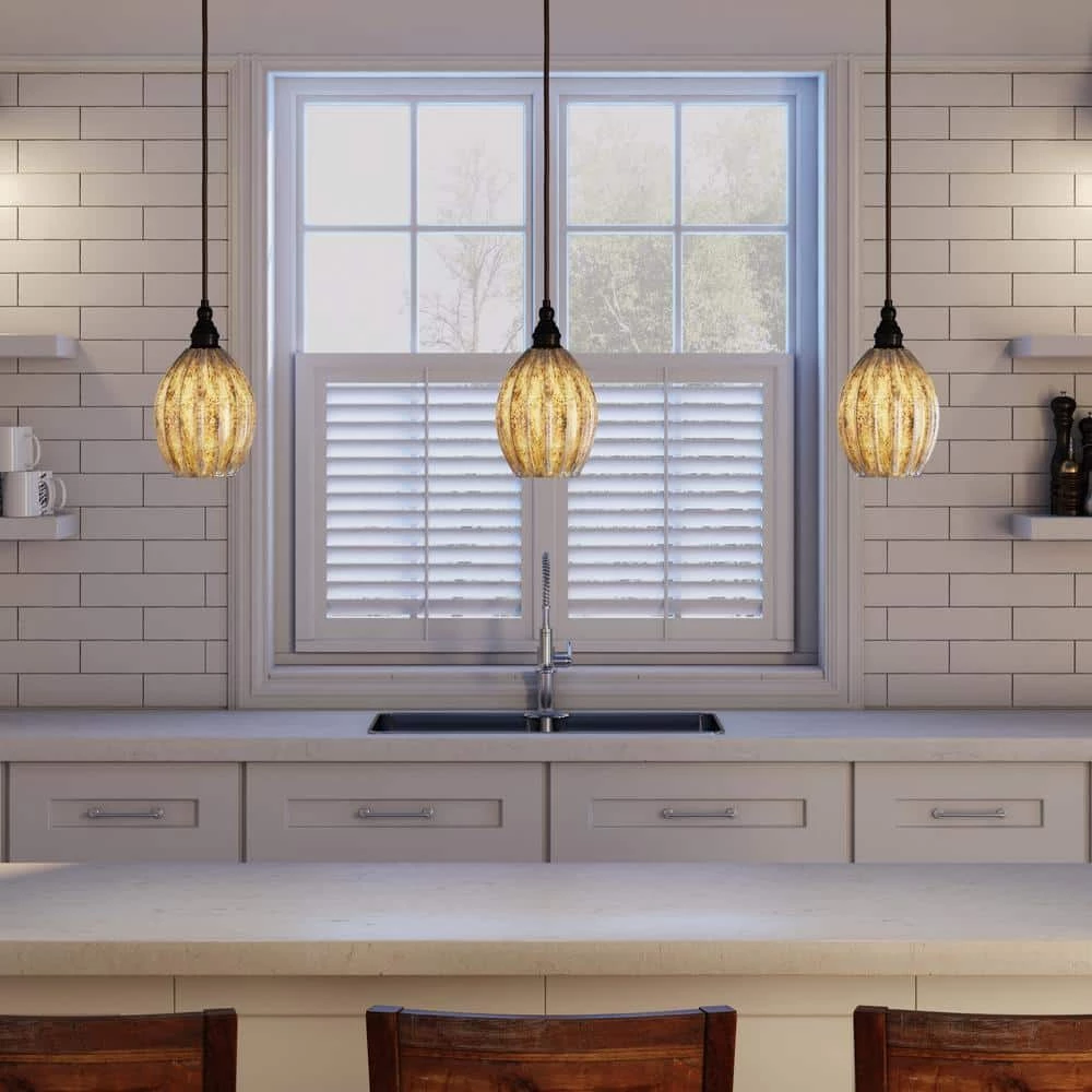 Danica 1-Light Oiled Bronze Ceiling Mount Pendant by Titan Lighting 4 Danica 1-Light Oiled Bronze Ceiling Mount Pendant by Titan Lighting - Image 2