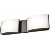 Pandora 2-Light Oiled Bronze and Opal Glass LED Vanity Light by Titan Lighting