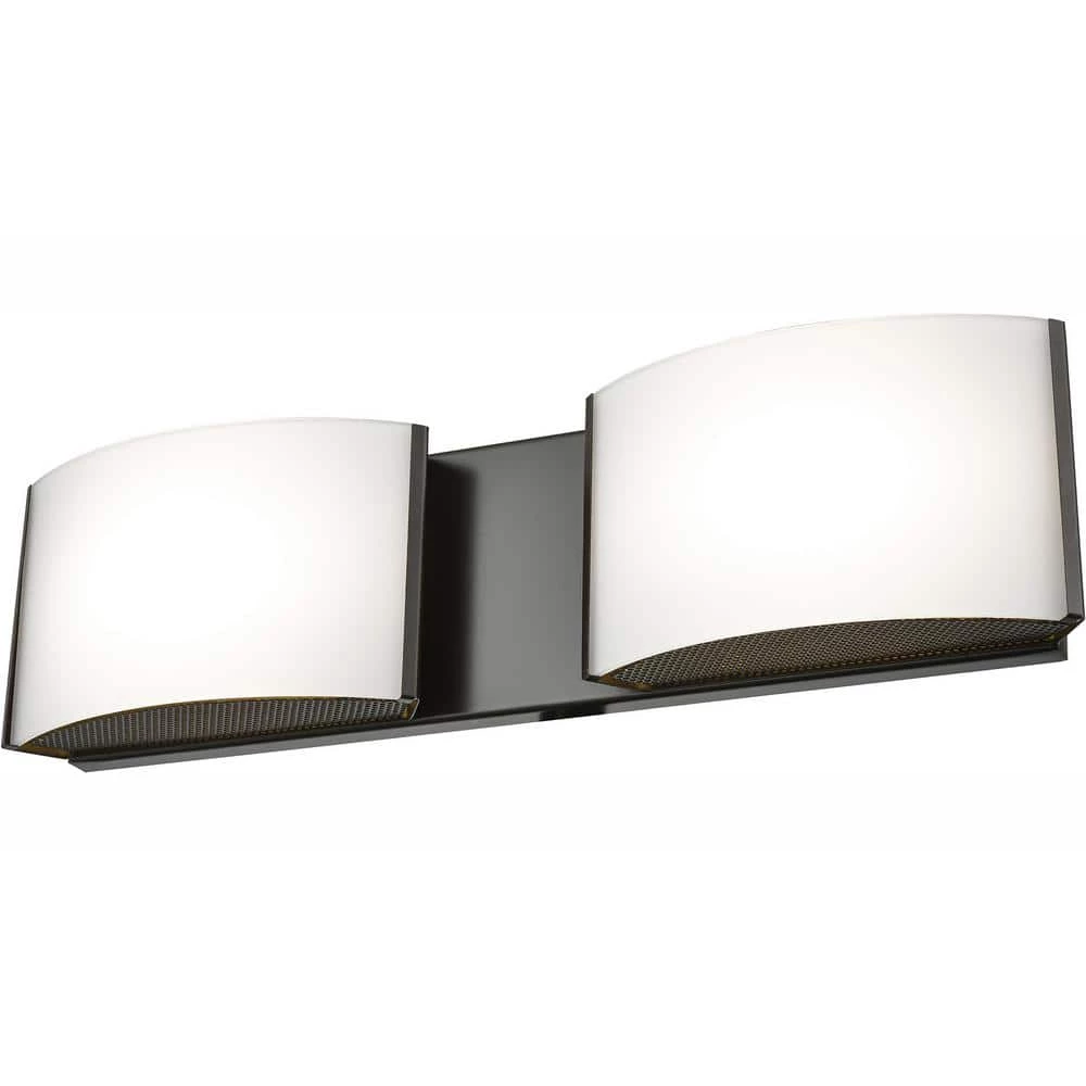 Pandora 2-Light Oiled Bronze and Opal Glass LED Vanity Light by Titan Lighting 3 Pandora 2-Light Oiled Bronze and Opal Glass LED Vanity Light by Titan Lighting