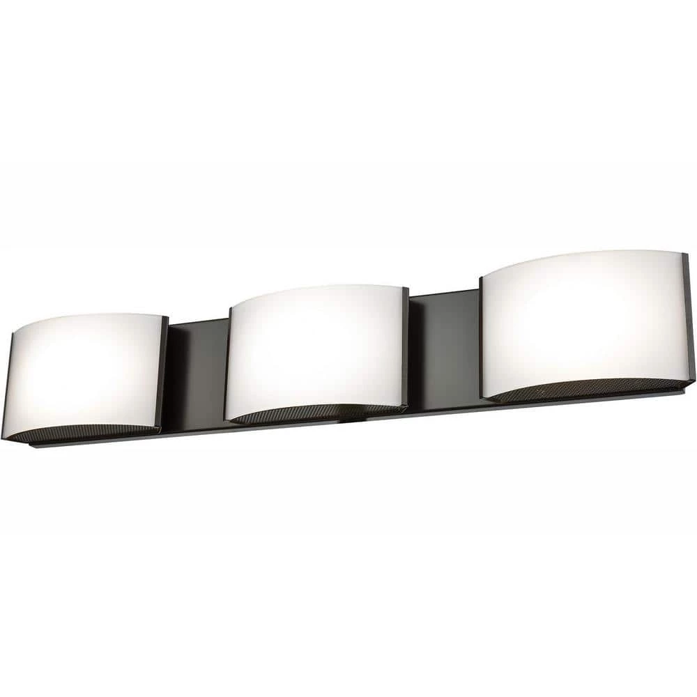 Pandora 3-Light Oiled Bronze and Opal Glass LED Vanity Light by Titan Lighting 3 Pandora 3-Light Oiled Bronze and Opal Glass LED Vanity Light by Titan Lighting