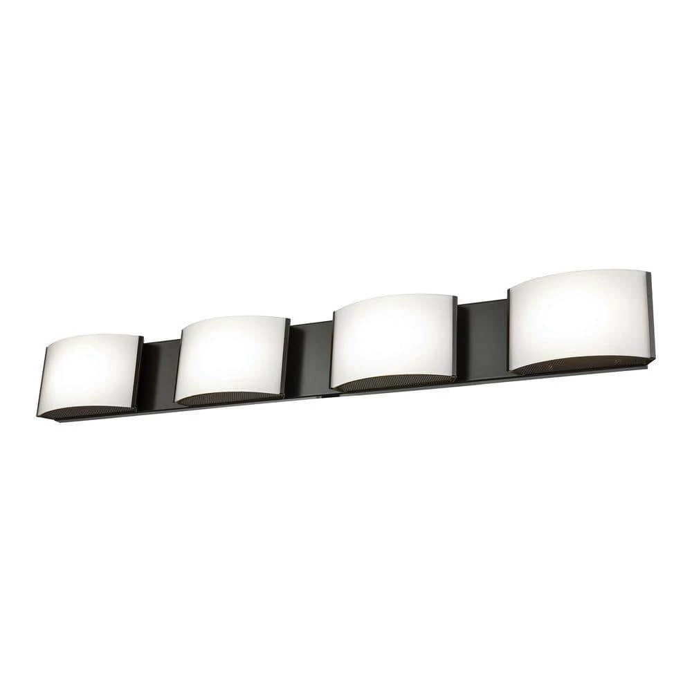 Pandora 4-Light Oiled Bronze and Opal Glass LED Vanity Light by Titan Lighting 3 Pandora 4-Light Oiled Bronze and Opal Glass LED Vanity Light by Titan Lighting