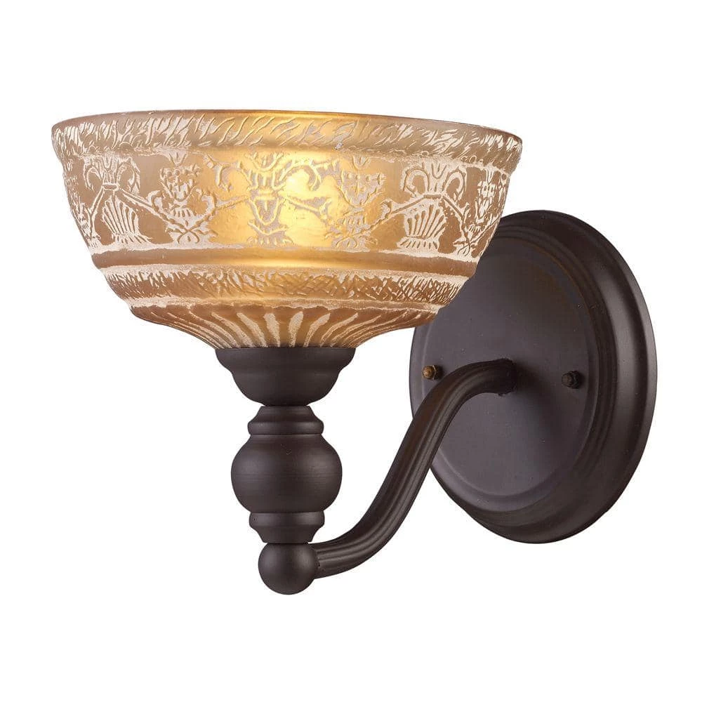 Norwich 1-Light Oiled Bronze Sconce by Titan Lighting 3 Norwich 1-Light Oiled Bronze Sconce by Titan Lighting