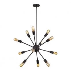 Delphine 12-Light Oil-Rubbed Bronze Chandelier by Titan Lighting