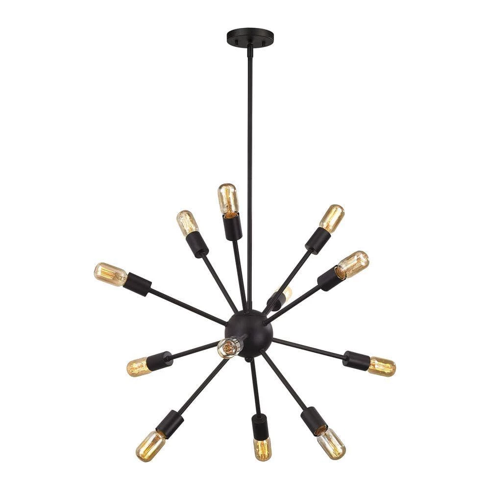 Delphine 12-Light Oil-Rubbed Bronze Chandelier by Titan Lighting 3 Delphine 12-Light Oil-Rubbed Bronze Chandelier by Titan Lighting