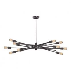 Xenia 10-Light Oil-Rubbed Bronze Chandelier by Titan Lighting