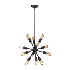 Delphine 12-Light Oil-Rubbed Bronze Chandelier by Titan Lighting
