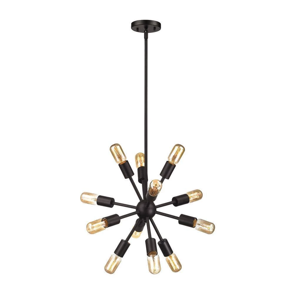 Delphine 12-Light Oil-Rubbed Bronze Chandelier by Titan Lighting 3 Delphine 12-Light Oil-Rubbed Bronze Chandelier by Titan Lighting