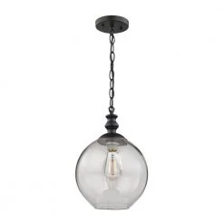 Bergen 1-Light Oil-Rubbed Bronze Pendant by Titan Lighting
