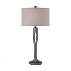 Martcliff Table Lamp in Pewter by Titan Lighting