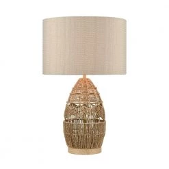 Husk 25 in. Natural Table Lamp by Titan Lighting