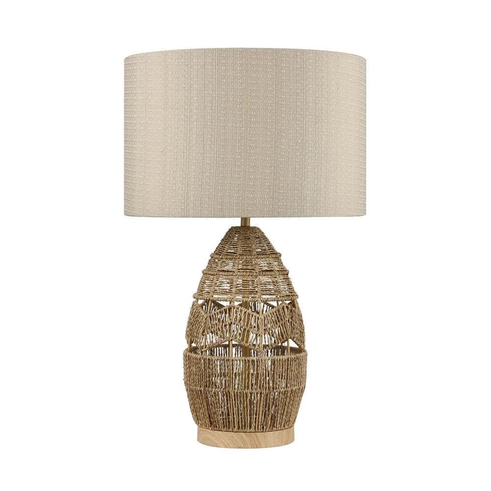 Husk 25 in. Natural Table Lamp by Titan Lighting 4 Husk 25 in. Natural Table Lamp by Titan Lighting - Image 2