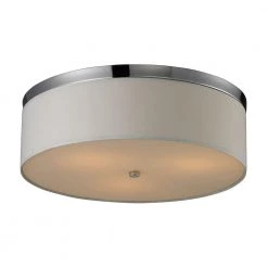 3-Light Polished Chrome Ceiling Flush Mount by Titan Lighting