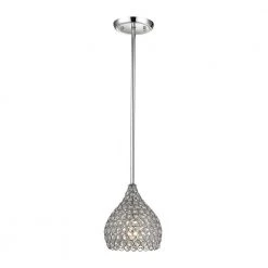 Hammond 1-Light Polished Chrome Pendant by Titan Lighting