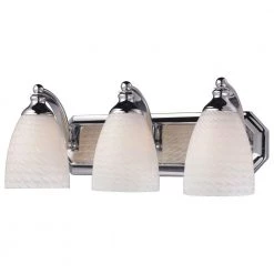 3-Light Polished Chrome Wall Mount Vanity Light by Titan Lighting