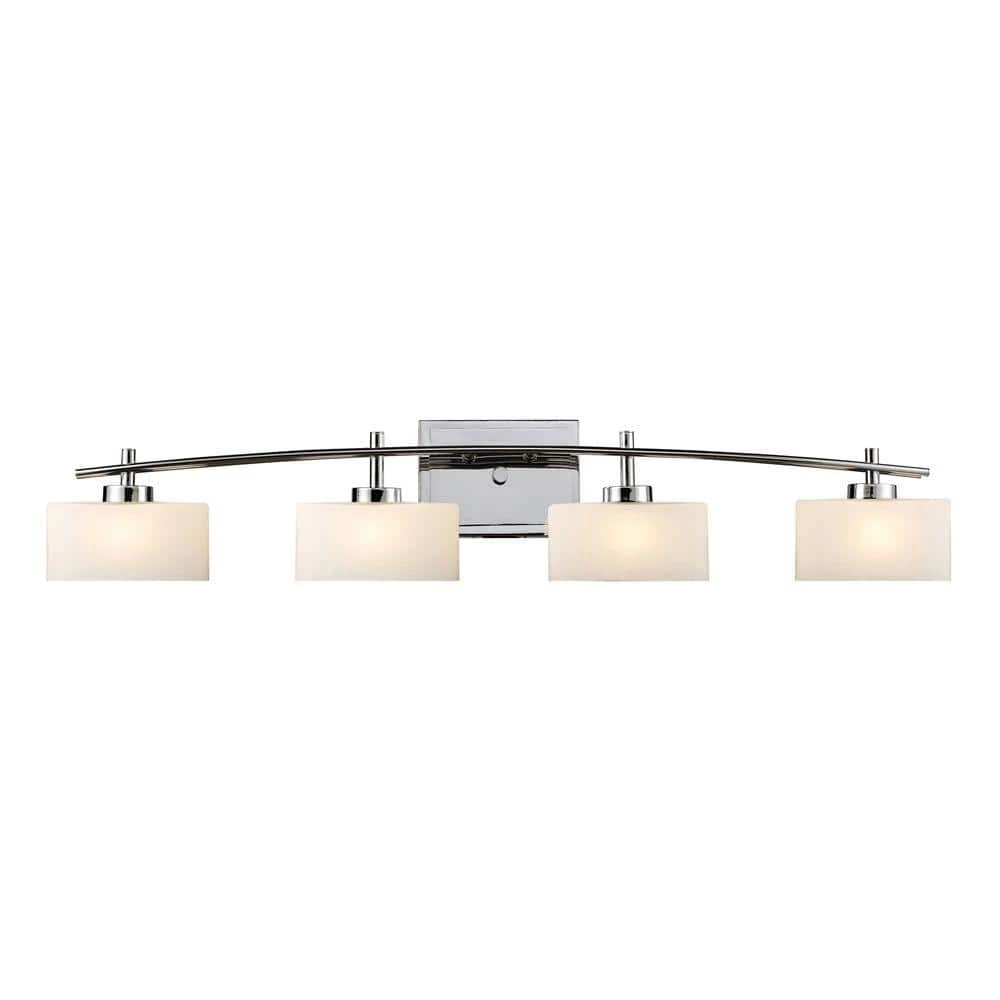 Eastbrook 4-Light Polished Chrome Wall Vanity Light by Titan Lighting 3 Eastbrook 4-Light Polished Chrome Wall Vanity Light by Titan Lighting