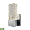 Cubic Ice 1-Light 60-Watt Polished Chrome Integrated LED Sconce by Titan Lighting