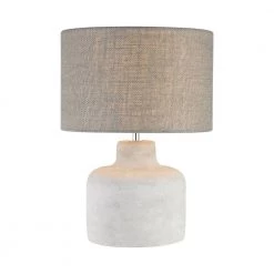 Rockport 17 in. Polished Concrete Table Lamp by Titan Lighting