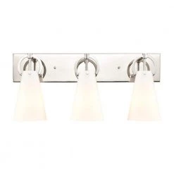Gabby 23 in. 3-Light Polished Nickel Vanity Light by Titan Lighting