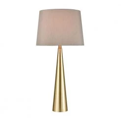 Bella 30 in. Soft Aged Brass Table Lamp by Titan Lighting