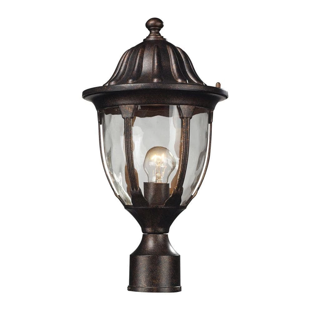 Glendale 1-Light Outdoor Regal Bronze Post Light by Titan Lighting 3 Glendale 1-Light Outdoor Regal Bronze Post Light by Titan Lighting