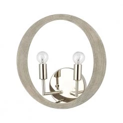 Retro Rings 2-Light Sandy Beechwood Wall Sconce by Titan Lighting -Titan Lighting sale2022 sandy beechwood titan lighting wall sconces tnws 068210617 4f 1000