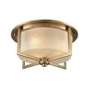 Vancourt 3-Light Satin Brass with Frosted Glass Flushmount by Titan Lighting -Titan Lighting sale2022 satin brass titan lighting flush mount lights tn 473521 64 1000