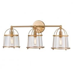 Merrick 24 in. 3-Light Satin Brass Vanity Light by Titan Lighting
