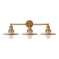 English Pub 28 in. 3-Light Satin Brass Vanity Light by Titan Lighting -Titan Lighting sale2022 satin brass titan lighting vanity lighting tnvl 127210617 4f 1000