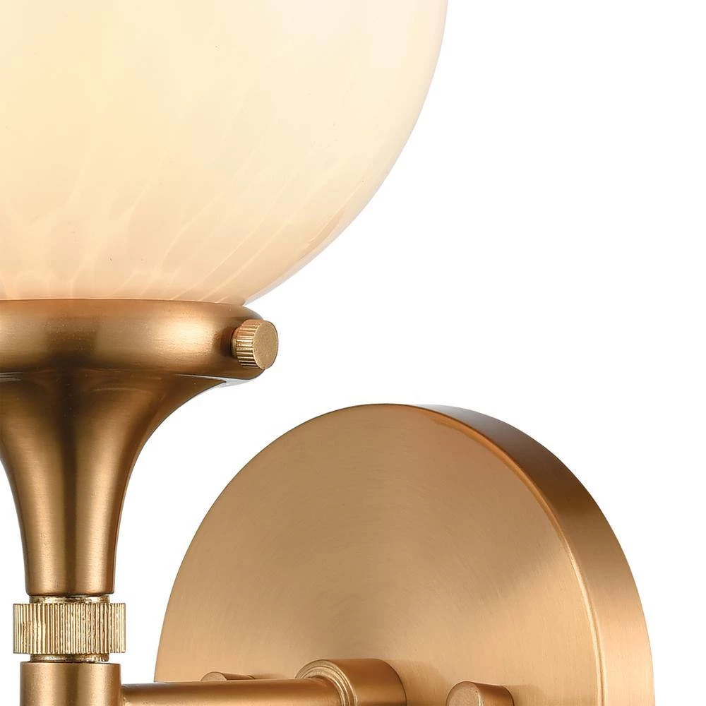 Beverly Hills 1-Light Satin Brass Wall Sconce by Titan Lighting 4 Beverly Hills 1-Light Satin Brass Wall Sconce by Titan Lighting - Image 2
