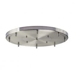 Illuminare Accessories 18 in. 8-Light Round Satin Nickel Ceiling Pan by Titan Lighting
