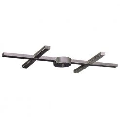 Illuminare Accessories 6-Light Ceiling Mount Satin Nickel Bar Pan by Titan Lighting