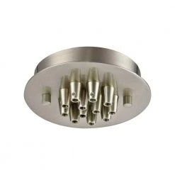 Illuminaire Accessories 12-Light Satin Nickel Small Round Canopy by Titan Lighting