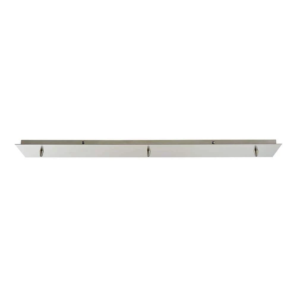 Illuminaire Accessories 3-Light Satin Nickel Linear Pan Light by Titan Lighting 3 Illuminaire Accessories 3-Light Satin Nickel Linear Pan Light by Titan Lighting
