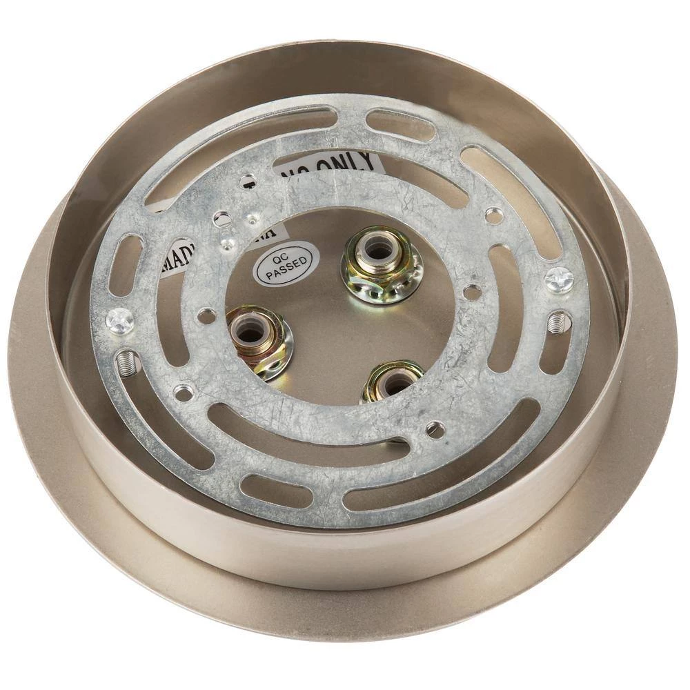 Illuminaire Accessories 3-Light Satin Nickel Small Round Canopy by Titan Lighting 5 Illuminaire Accessories 3-Light Satin Nickel Small Round Canopy by Titan Lighting - Image 3