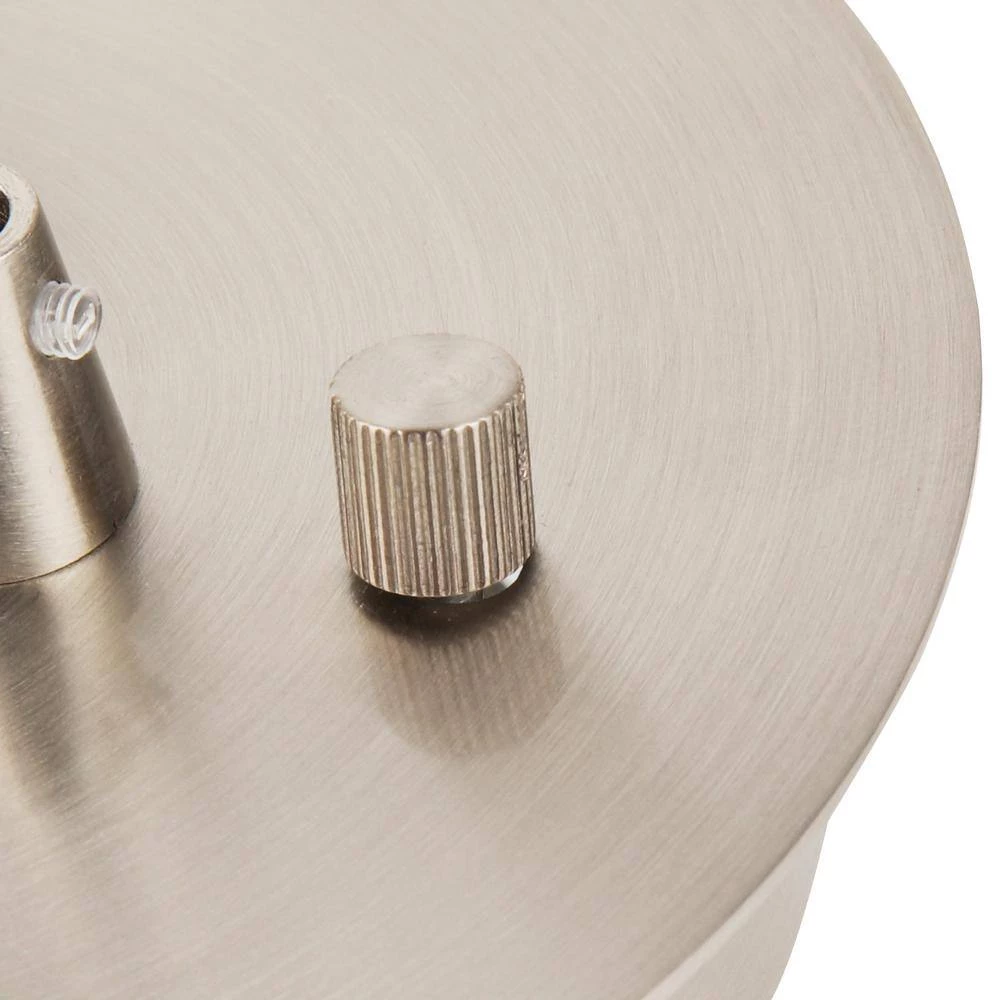 Illuminaire Accessories 3-Light Satin Nickel Small Round Canopy by Titan Lighting 4 Illuminaire Accessories 3-Light Satin Nickel Small Round Canopy by Titan Lighting - Image 2