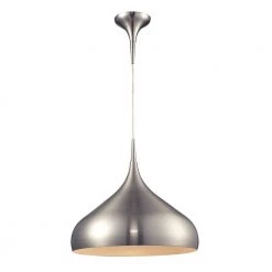 Adelaide (Existing) Collection 1-Light Satin Nickel Pendant by Titan Lighting