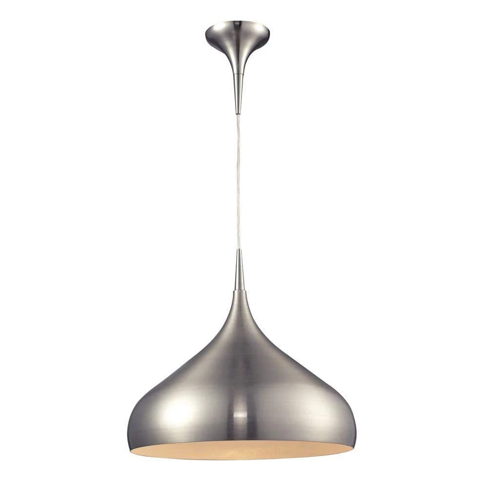 Adelaide (Existing) Collection 1-Light Satin Nickel Pendant by Titan Lighting 3 Adelaide (Existing) Collection 1-Light Satin Nickel Pendant by Titan Lighting