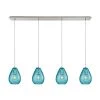 Lagoon 4-Light Linear Pan in Satin Nickel with Aqua Water Glass Pendant by Titan Lighting 2 Lagoon 4-Light Linear Pan in Satin Nickel with Aqua Water Glass Pendant by Titan Lighting -Titan Lighting sale2022 satin nickel titan lighting chandeliers tn 473052 64 1000