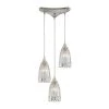 Kersey 3-Light Satin Nickel Pendant by Titan Lighting