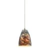 Abstractions 1-Light Satin Nickel Pendant by Titan Lighting