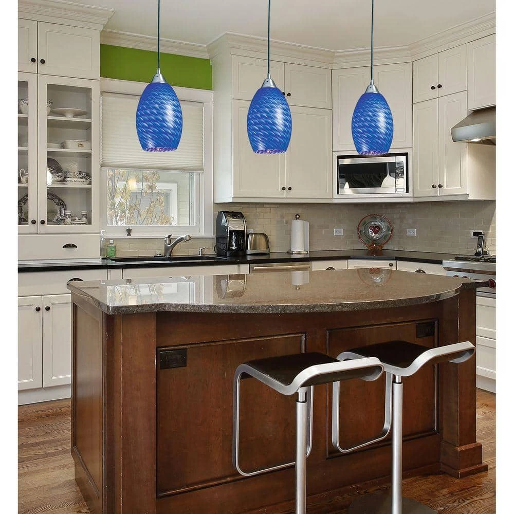 Mulinello 1-Light Satin Nickel Ceiling Mount Pendant by Titan Lighting 4 Mulinello 1-Light Satin Nickel Ceiling Mount Pendant by Titan Lighting - Image 2