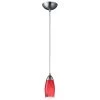 Milan 1-Light Satin Nickel Ceiling Pendant by Titan Lighting