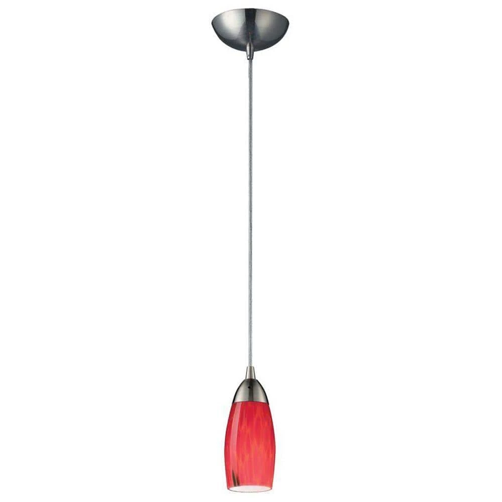 Milan 1-Light Satin Nickel Ceiling Pendant by Titan Lighting 3 Milan 1-Light Satin Nickel Ceiling Pendant by Titan Lighting