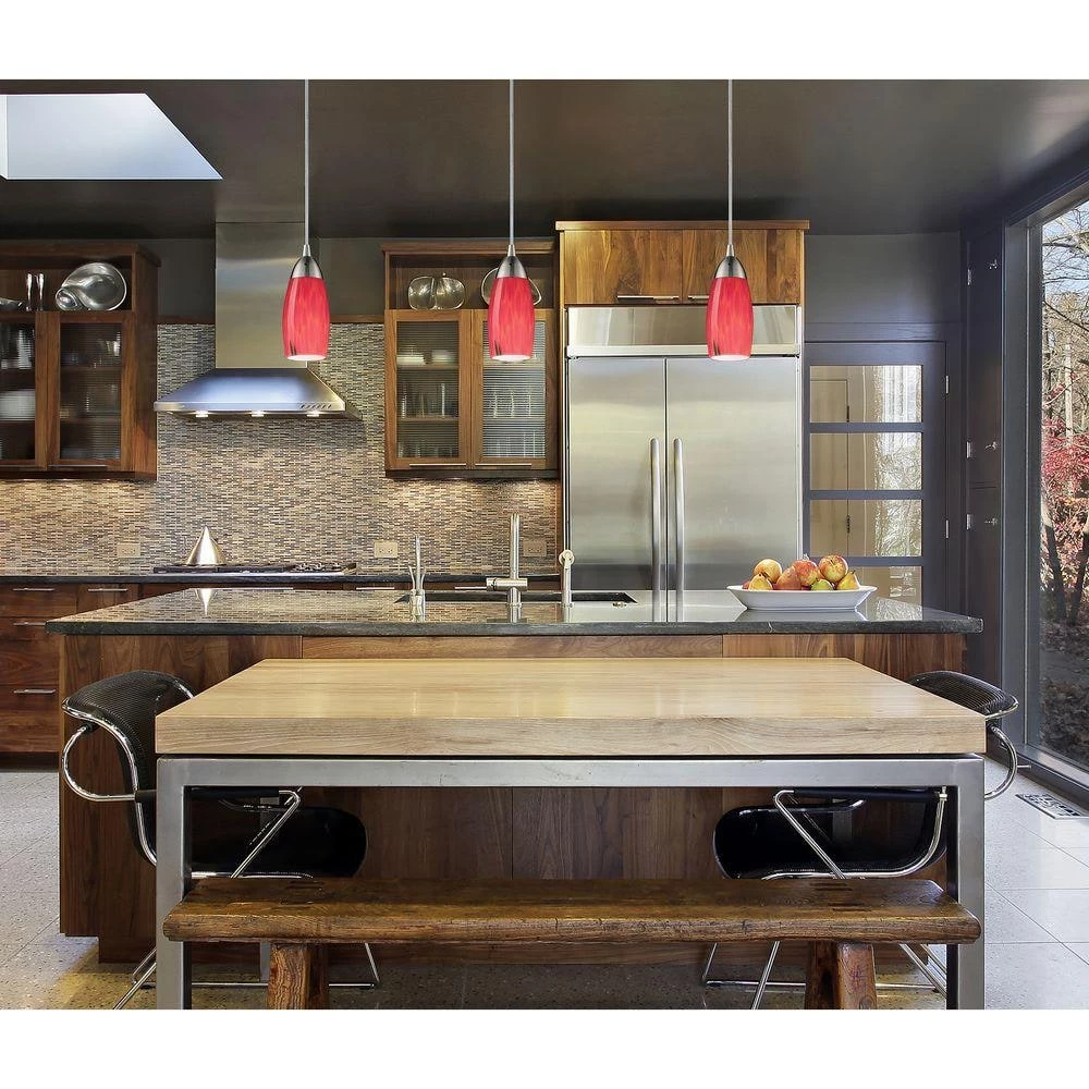 Milan 1-Light Satin Nickel Ceiling Pendant by Titan Lighting 4 Milan 1-Light Satin Nickel Ceiling Pendant by Titan Lighting - Image 2