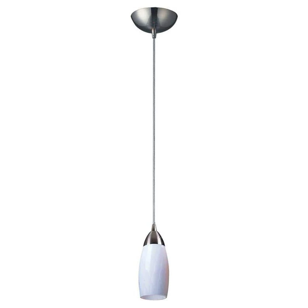 Milan 1-Light Satin Nickel Ceiling Pendant by Titan Lighting 3 Milan 1-Light Satin Nickel Ceiling Pendant by Titan Lighting
